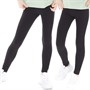 Board Angels Girls Two Pack Leggings Black