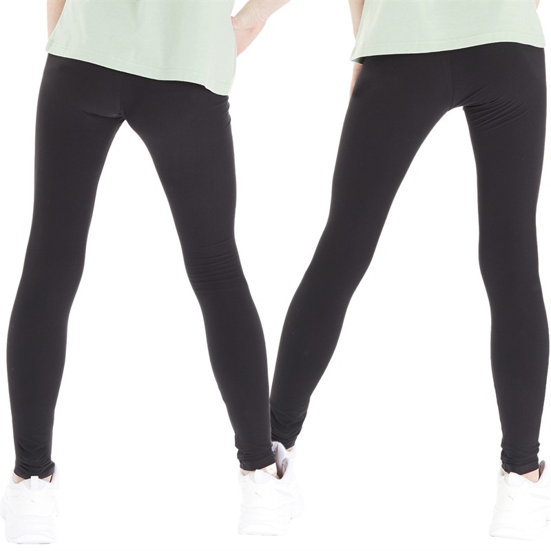 Board Angels Girls Two Pack Leggings Black