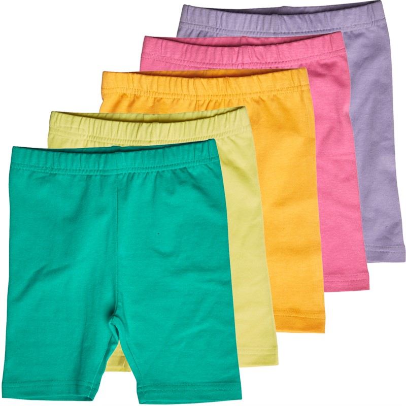 Buy Board Angels Girls Five Pack Cycle Shorts Multi