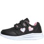 Board Angels Girls Junior Glitter Trainers Black/Pink