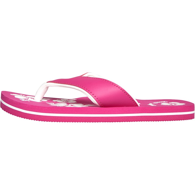 Board Angels Womens EVA Toe Post Sandals Pink/White