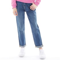 Board Angels Girls Mom Jeans Mid Wash