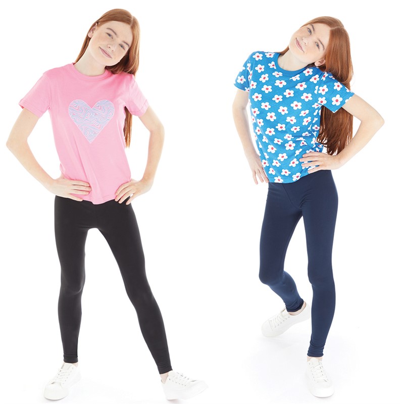 Board Angels Girls Two Pack T-Shirts Multi