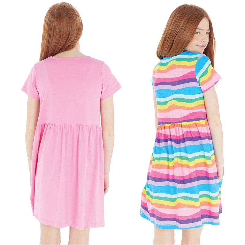 Board Angels Girls Two Pack Dresses Multi