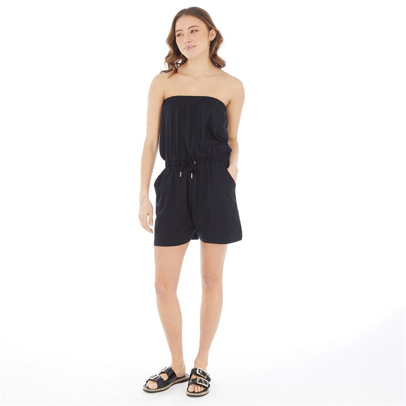 Board Angels Womens Playsuit With Detachable Strap Black