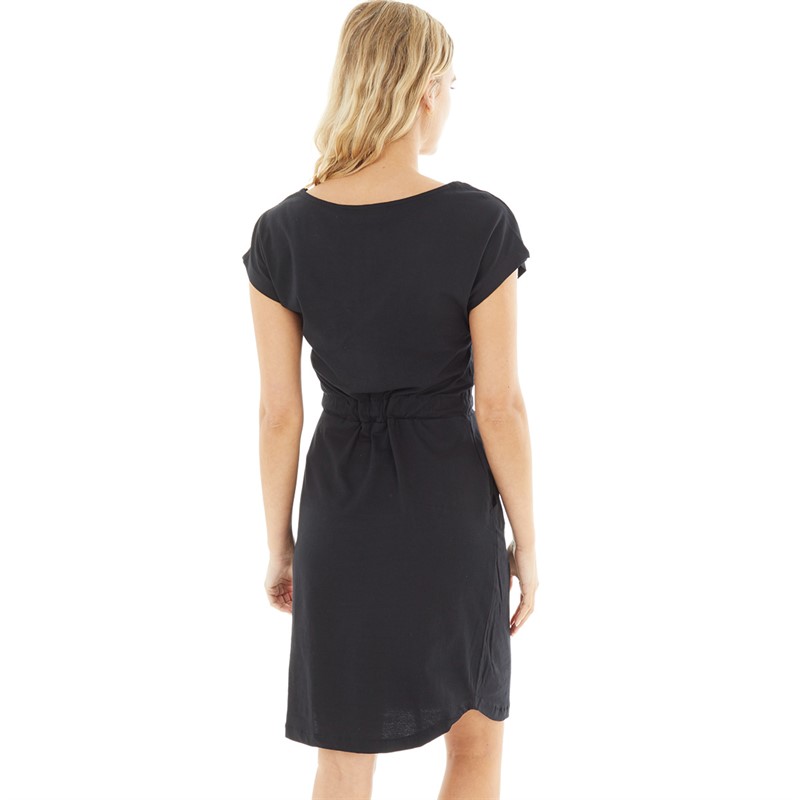 Board Angels Womens Tie Waist Dress Black