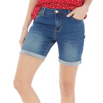 Board Angels Womens Denim Shorts Mid Wash