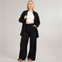 Board Angels Womens Co-Ord Long Shirt And Trousers Set Black