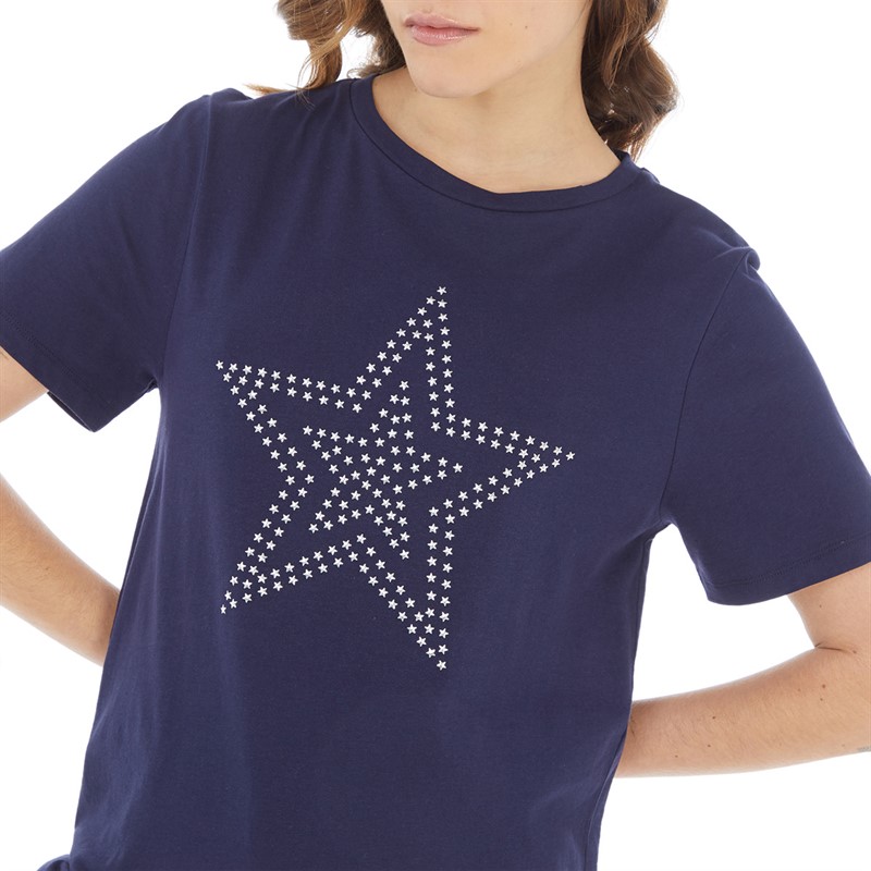 Board Angels Womens Star T-Shirt Navy