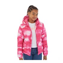 Board Angels Girls Hooded Puffer Jacket Pink