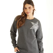 Board Angels Womens Crew Neck Sweatshirt Grey