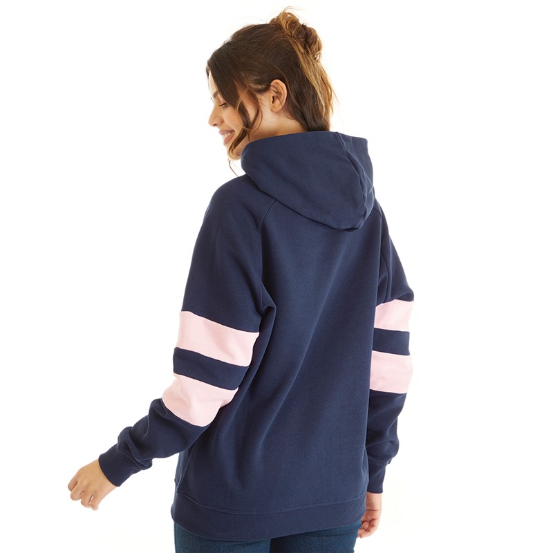 Board Angels Womens Hoodie Navy/Pink