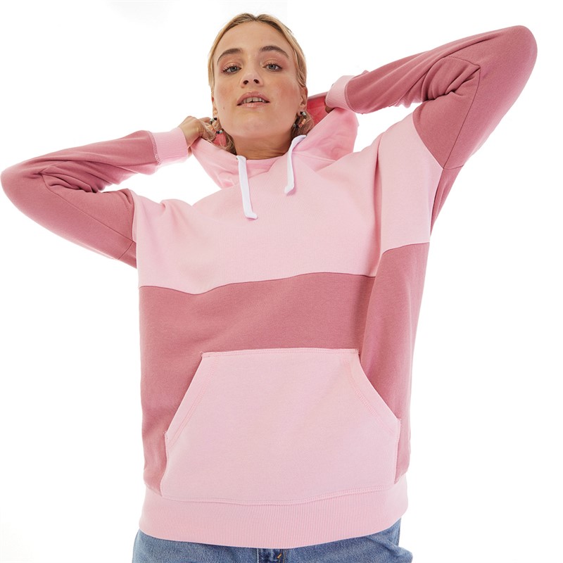 Buy Board Angels Womens Colour Block Hoodie Pink