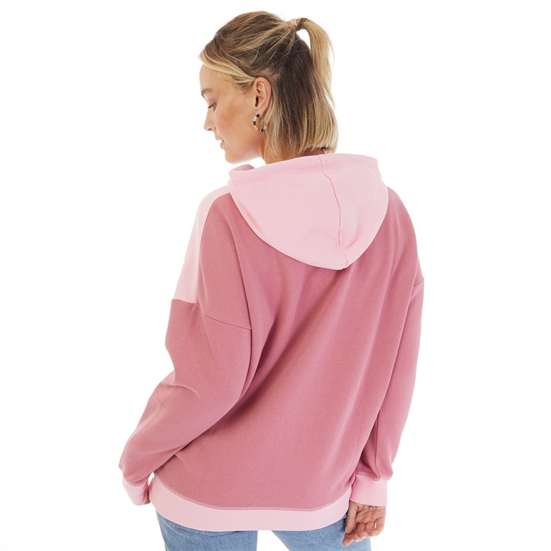 Board Angels Womens Colour Block Hoodie Pink