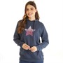 Board Angels Womens Star Hoodie Ombre Blue