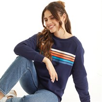 Board Angels Womens Crew Neck Sweatshirt Navy