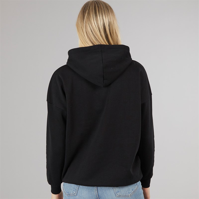 Board Angels Womens Star Print Hoodie Black