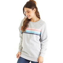 Board Angels Womens Crew Neck Sweatshirt Grey Marl