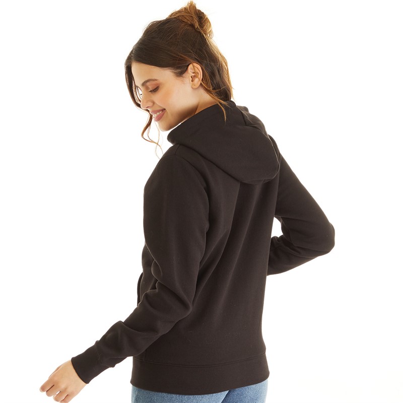 Board Angels Womens Zip-Through Hoodie Black