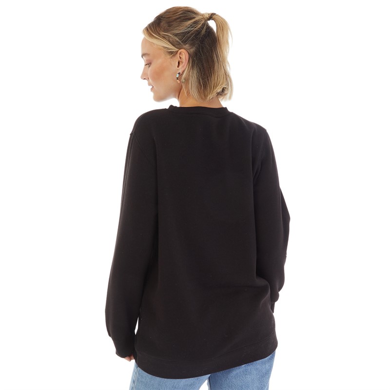 Board Angels Womens Longline Sweatshirt Black