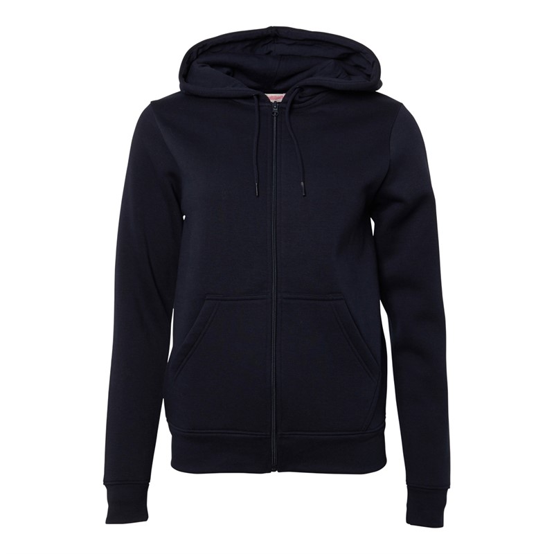 Board Angels Womens Zip-Through Hoodie Navy