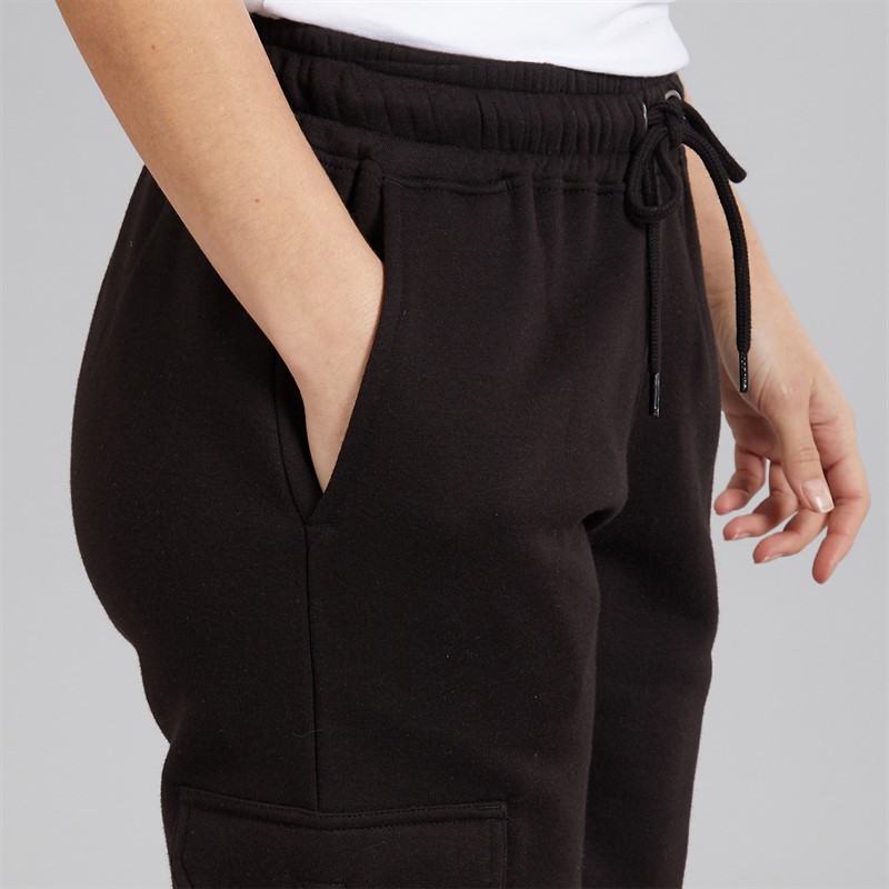 Board Angels Womens Cargo Joggers Black