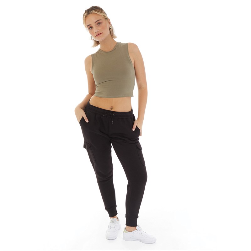 Board Angels Womens Cargo Joggers Black