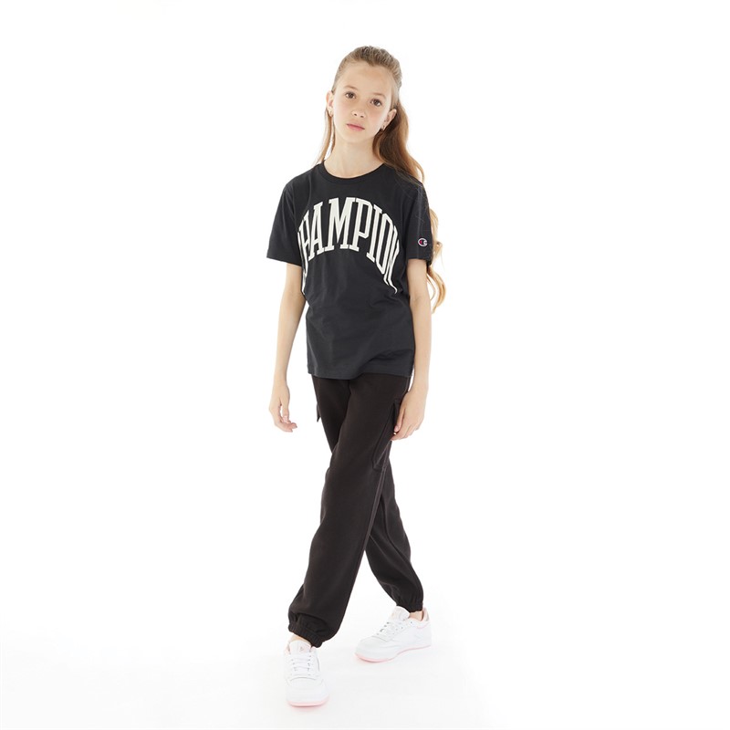 Board Angels Girls Cargo Joggers Black