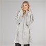 Board Angels Womens Oversized Blanket Hoodie Grey