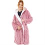 Board Angels Womens Wellsoft Hooded Robe Pink