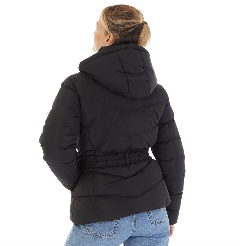 Board Angels Womens Short Belted Jacket Black