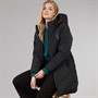Board Angels Womens Chevron Puffer Coat Black