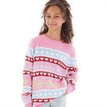 Board Angels Girls Christmas Jumper Multi