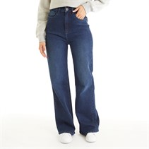 Board Angels Womens Wide Leg Jeans Dark Wash