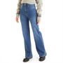 Board Angels Womens Wide Leg Jeans Mid Blue