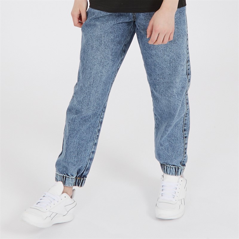 Buy Board Angels Girls Denim Joggers Mid Blue