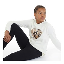 Board Angels Girls Sweatshirt And Leggings Set Beige/Black