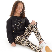 Board Angels Girls Sweatshirt And Leggings Set Black