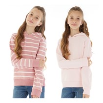 Board Angels Girls Two Pack Hoodies Pink