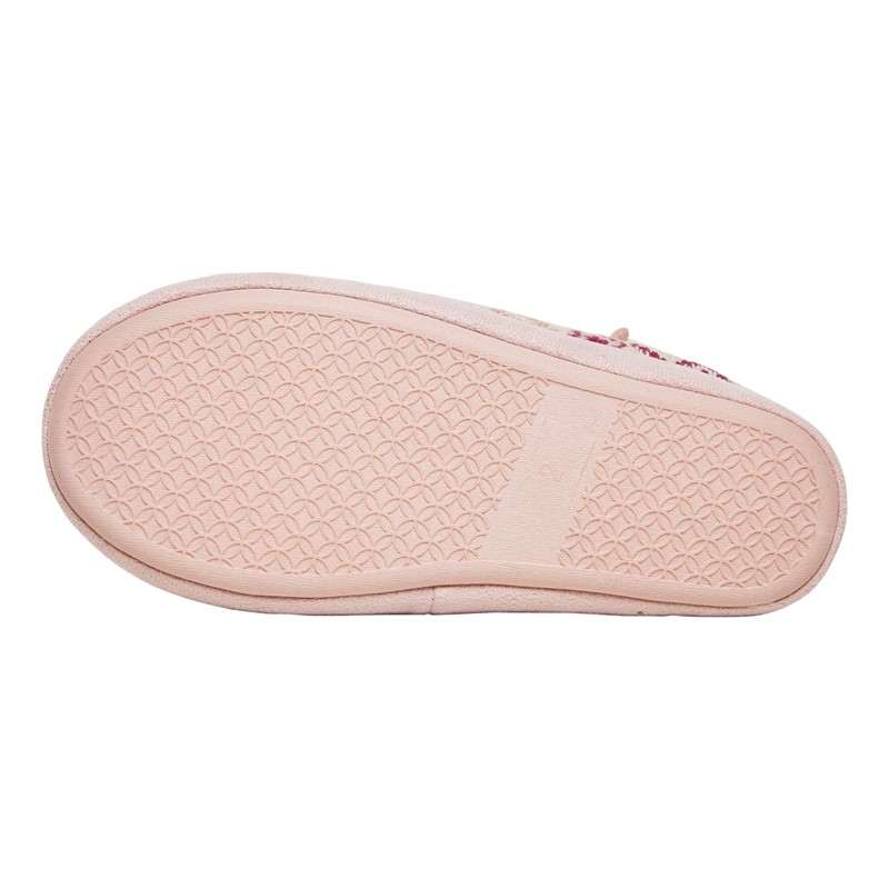 Board Angels Girls Fairisle Bootee Slippers Pink