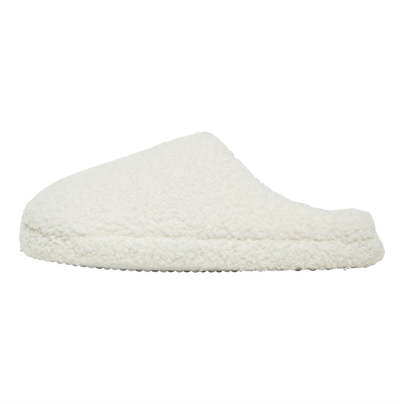 Board Angels Womens Sherpa Mule Slippers Cream