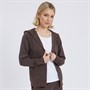 Board Angels Womens Zip Through Hoodie Chocolate