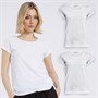 Board Angels Womens Three Pack Crew T-Shirts White