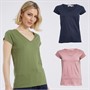 Board Angels Womens Three Pack V Neck T-Shirts Navy/Khaki/Light Pink