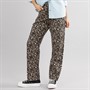 Board Angels Womens Straight Leg Jeans Leopard