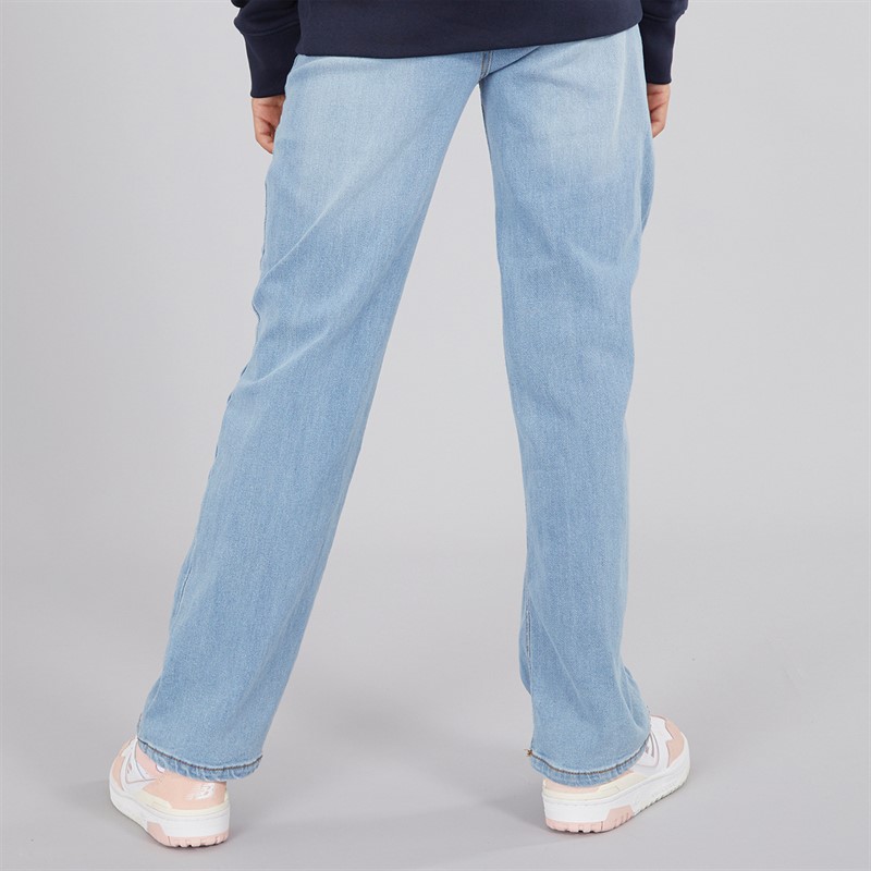 Board Angels Girls Wide Leg Jeans Light Blue