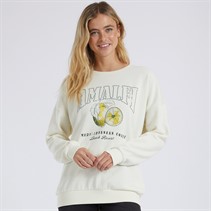 Board Angels Womens Lemon Sweatshirt Ecru