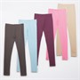Board Angels Girls Five Pack Plain Leggings Multi