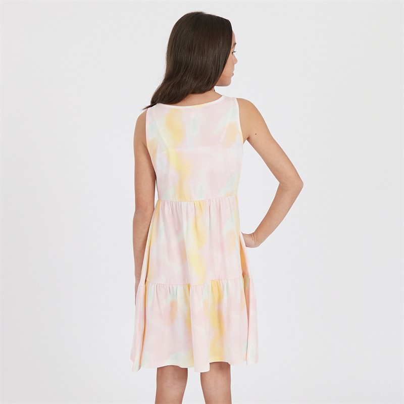 Board Angels Girls Tie Dye Cherry Dress Multi