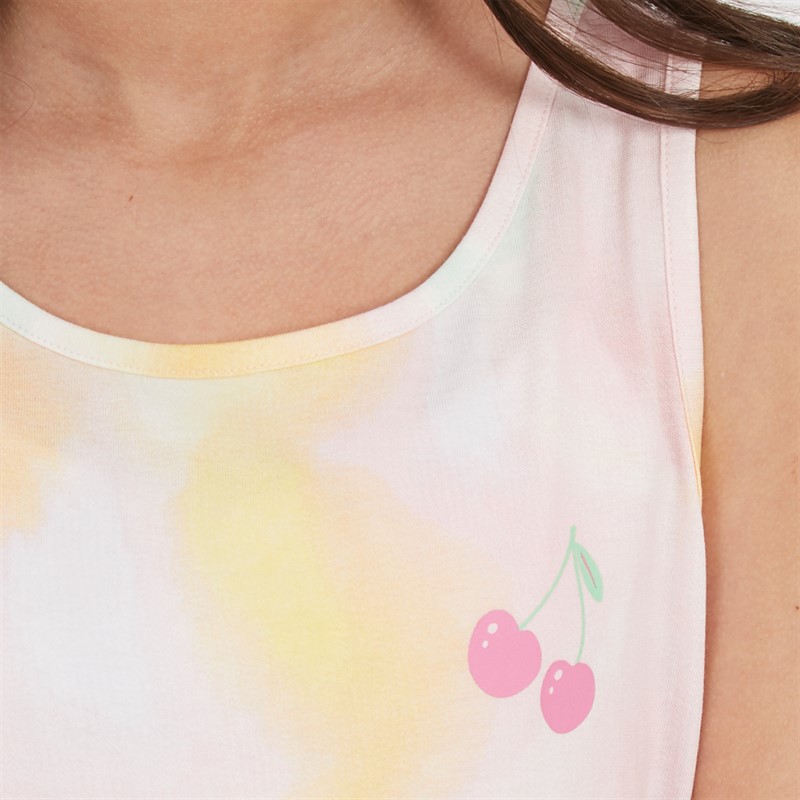 Board Angels Girls Tie Dye Cherry Dress Multi